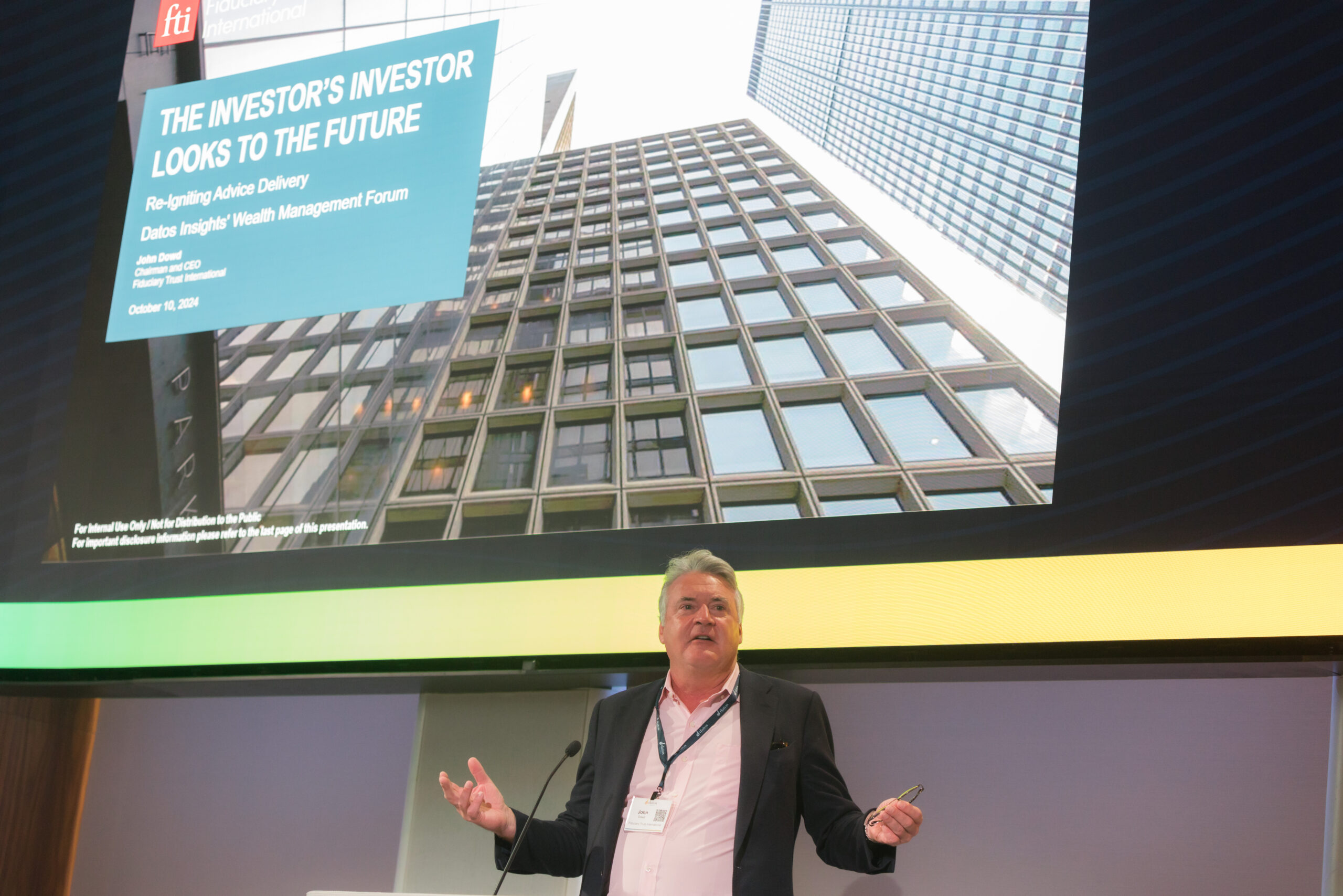 FTI's John Dowd Keynote Session at Wealth Management Forum 2024